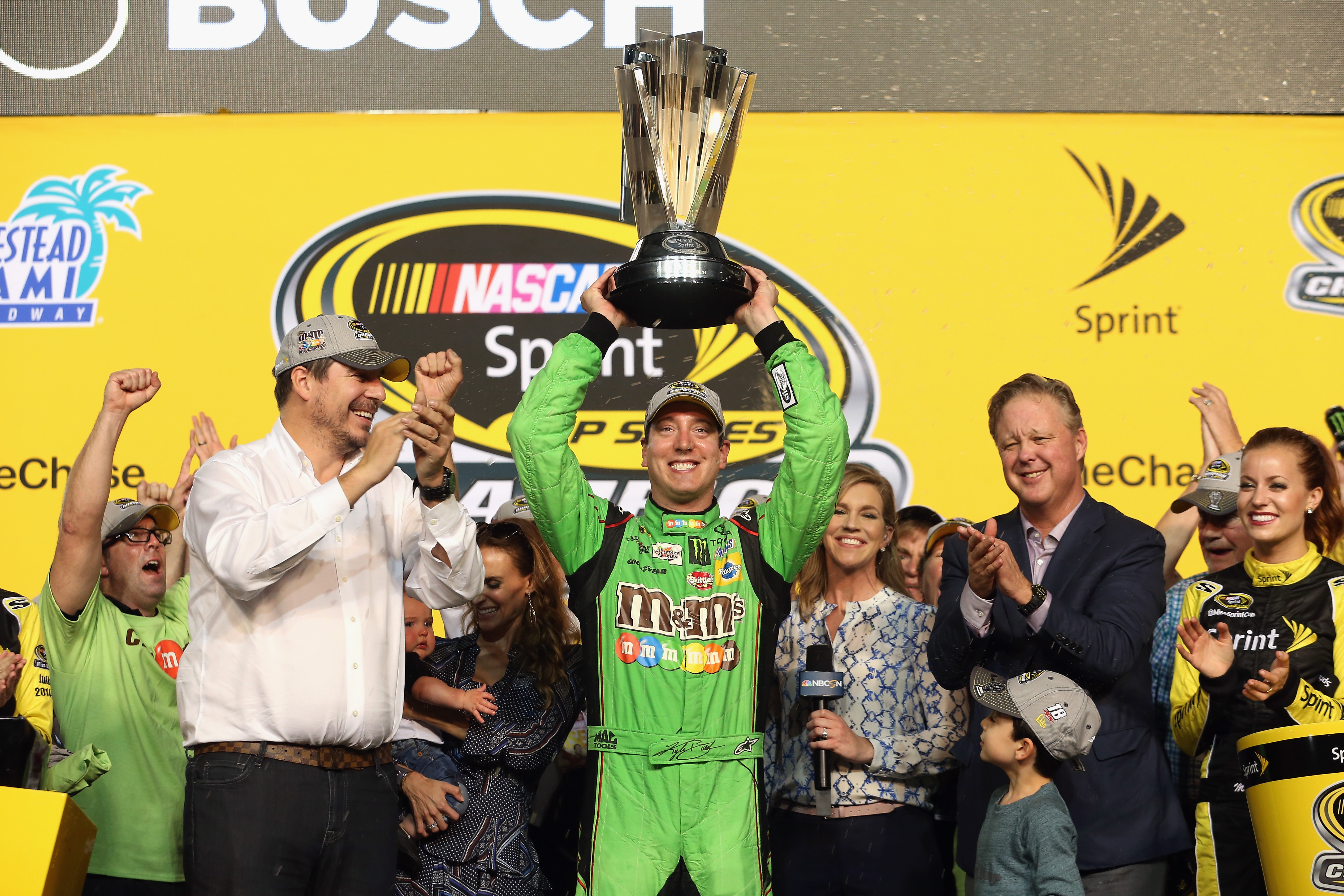 Kyle Busch at Homestead during the 2015 finale.