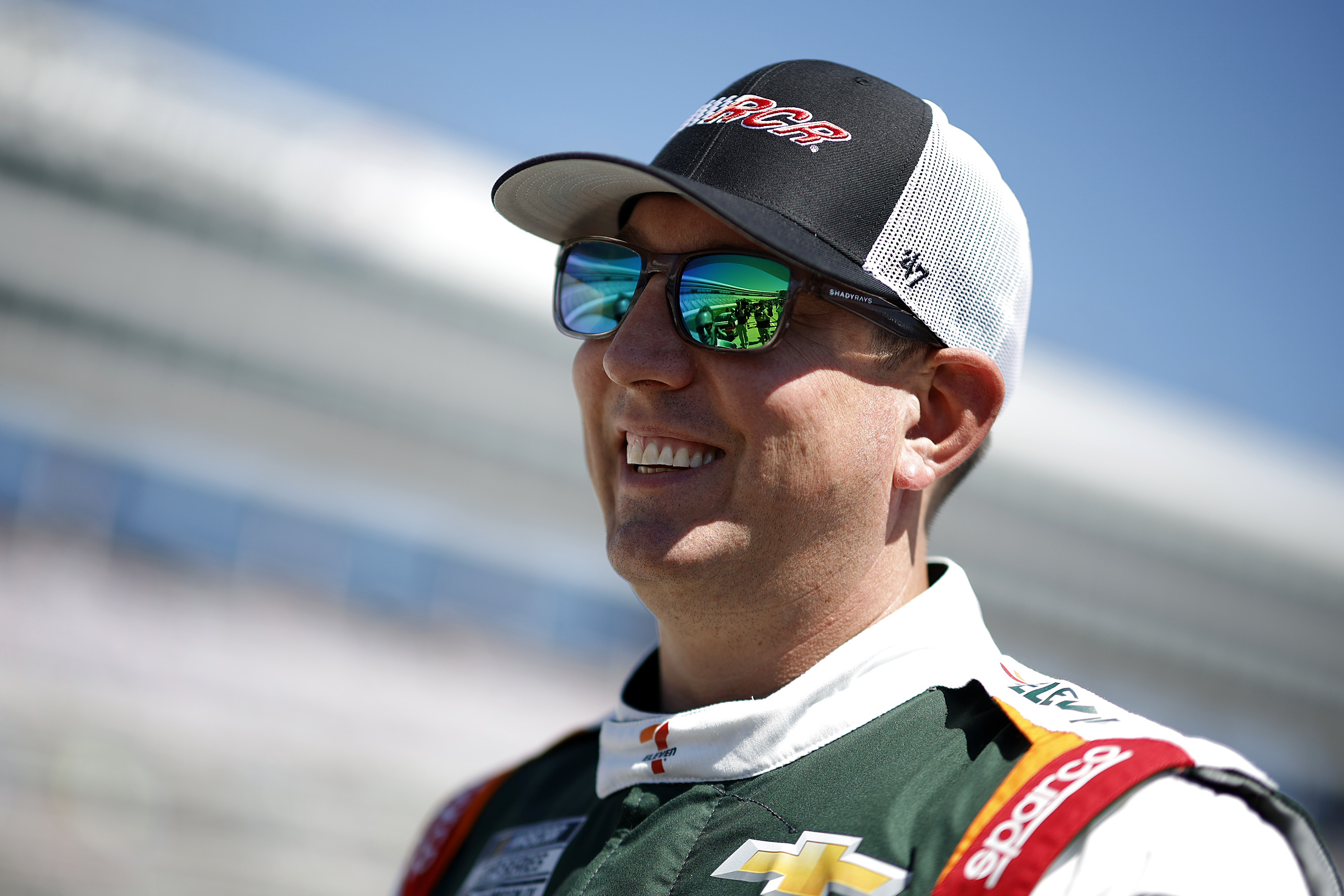 Kyle Busch in the No. 8 7-Eleven Chevrolet at Texas, May 2025.
