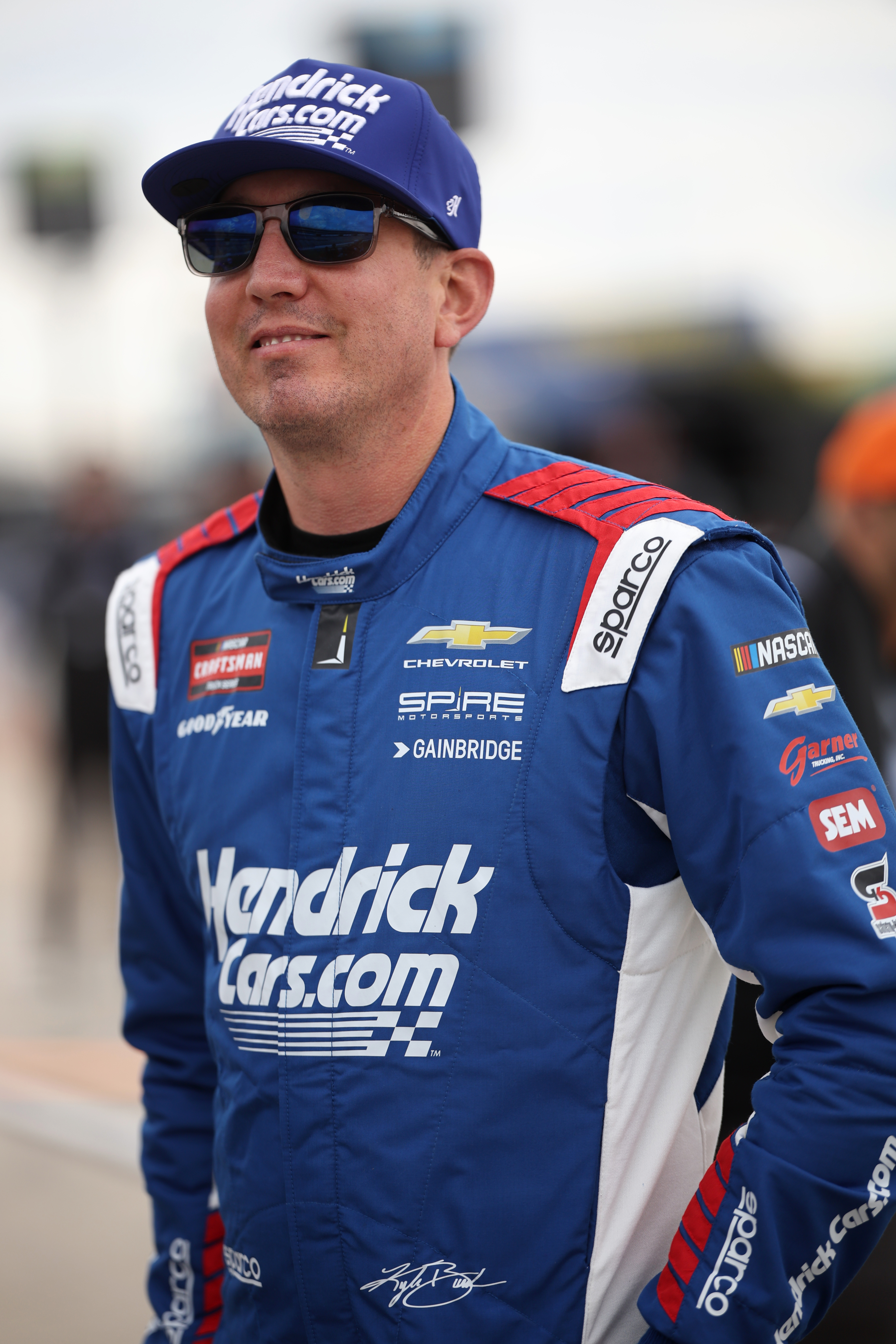 Kyle Busch in the No. 7 HendrickCars.com Chevrolet at Texas, May 2026.