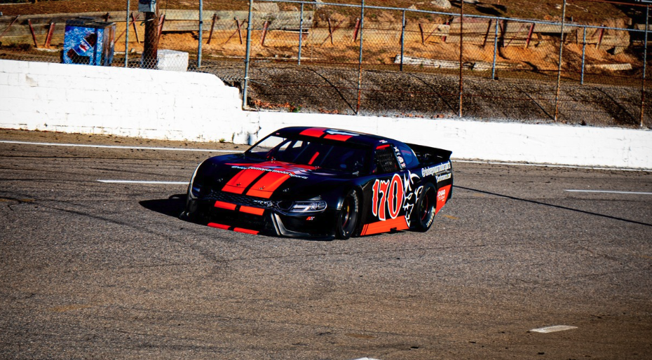 The No. 170 Dodge Super Late Model on the asphalt at Florence Motor Speedway. Photo: QCG.