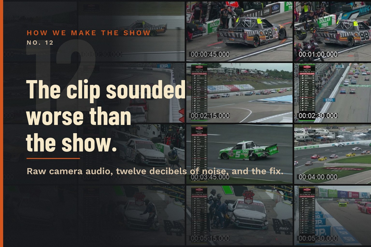 Series card No. 12: The clip sounded worse than the show