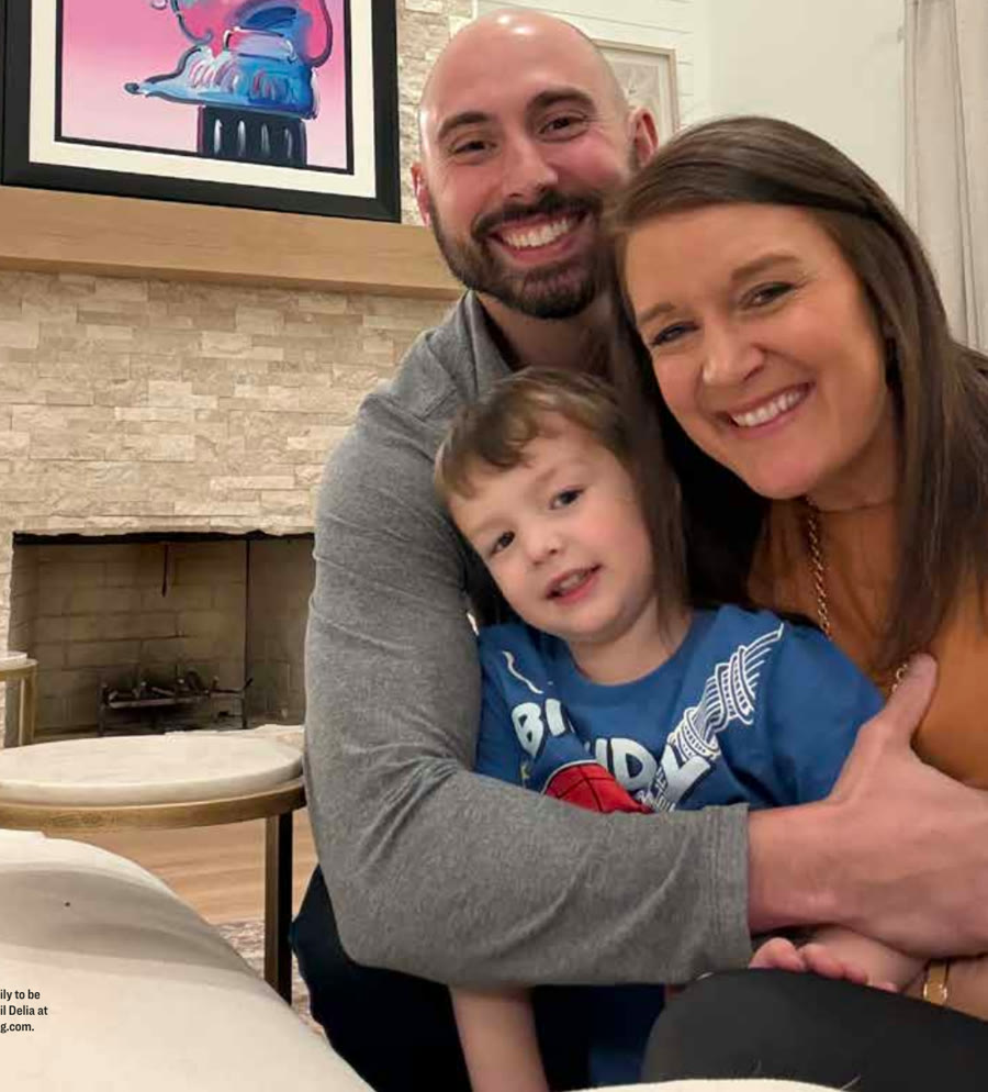 The McAlister-Sazama family at home