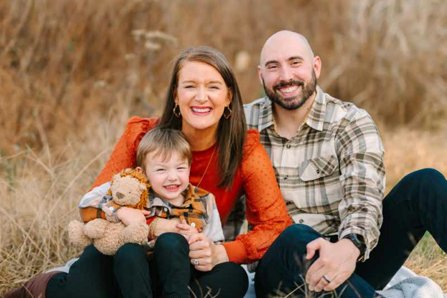 Nicole McAlister, Zachary Sazama and their son Rowan
