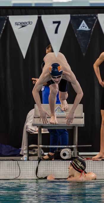 Rhys swimming
